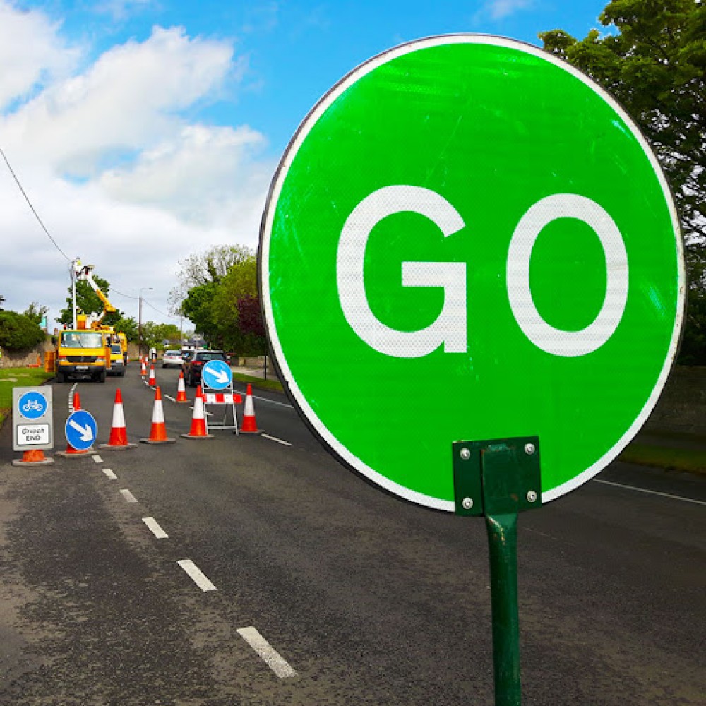 Stop & Go Lollipops | Traffic Signs | Hire Here Dublin